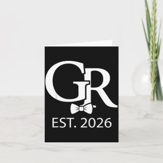 Brudgum Est 2026 Herr Make Man Äktenskap 4 Kort