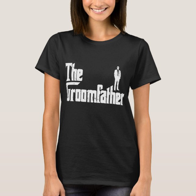 Brudgum Farlig Rolig Bröllopsfest Övningsmiddag  T Shirt (Framsida)
