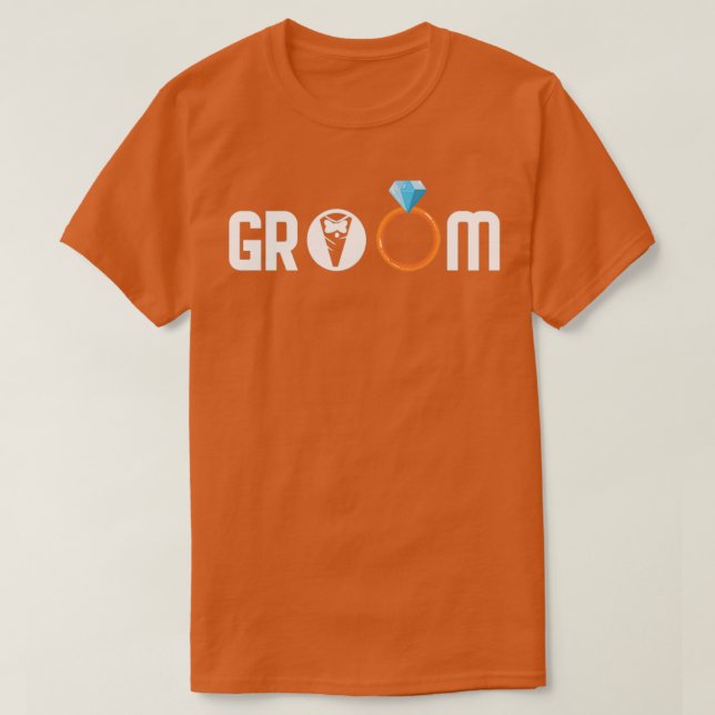 Brudgum för Svärmansfest och Bröllop 2 T Shirt (Design framsida)