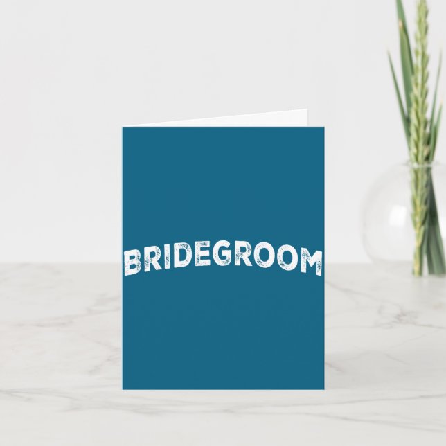 Brudgum  kort (Framsida)