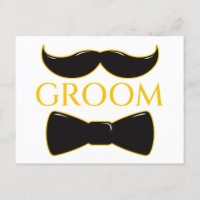 Brudgum Mustasch Och Flitig Krage