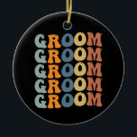 Brudgum och Brud redo för bröllop Julgransprydnad Keramik<br><div class="desc">Brudgum och Brud redo för bröllop</div>