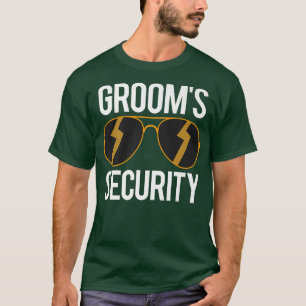 Brudgum säkerhet Roliga brudgum gåvor till brudgum T Shirt