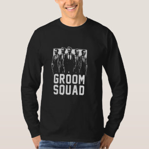 Brudgum Squad Bästa Vänner Brudgumsbröllop Sängvät T Shirt