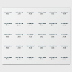 Brudgum Squad best man möhippa lägg till namn  Presentpapper