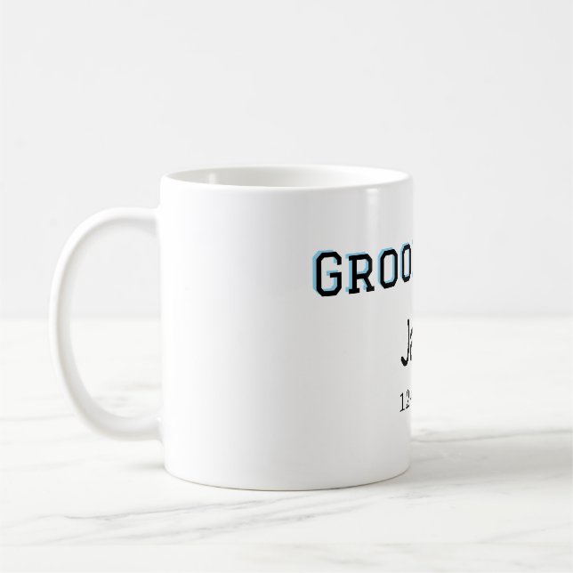 Brudgum Squad bestman möhippa lägg till namn  Kaffemugg (Vänster)