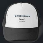 Brudgum Squad bestman möhippa lägg till namn  Keps<br><div class="desc">design</div>