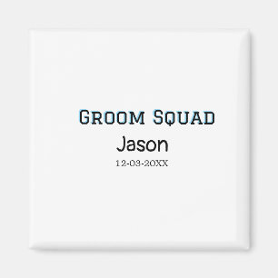 Brudgum Squad bestman möhippa lägg till namn Magnet