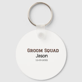 Brudgum Squad bestman möhippa lägg till namn  Nyckelring