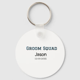 Brudgum Squad bestman möhippa lägg till namn Nyckelring