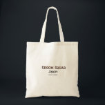 Brudgum Squad bestman möhippa lägg till namn  Tygkasse<br><div class="desc">design</div>