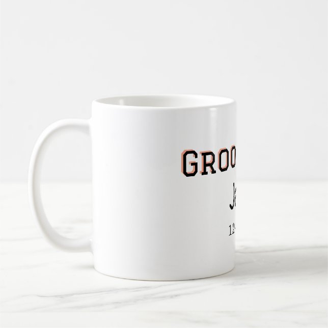 Brudgum Squad bestman svensexa lägg till namn  Kaffemugg (Vänster)