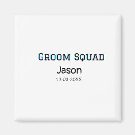 Brudgum Squad bestman svensexa lägg till namn  Magnet