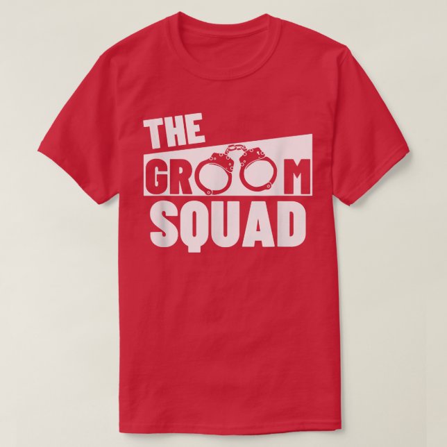 Brudgum Squad Bröllop Best Man Svärmannen Bachelor T Shirt (Design framsida)