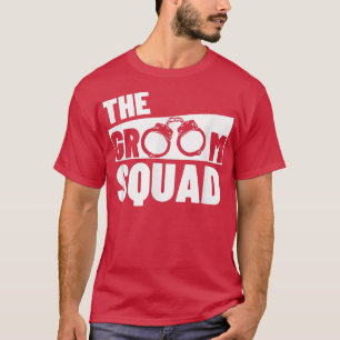 Brudgum Squad Bröllop Best Man Svärmannen Bachelor T Shirt