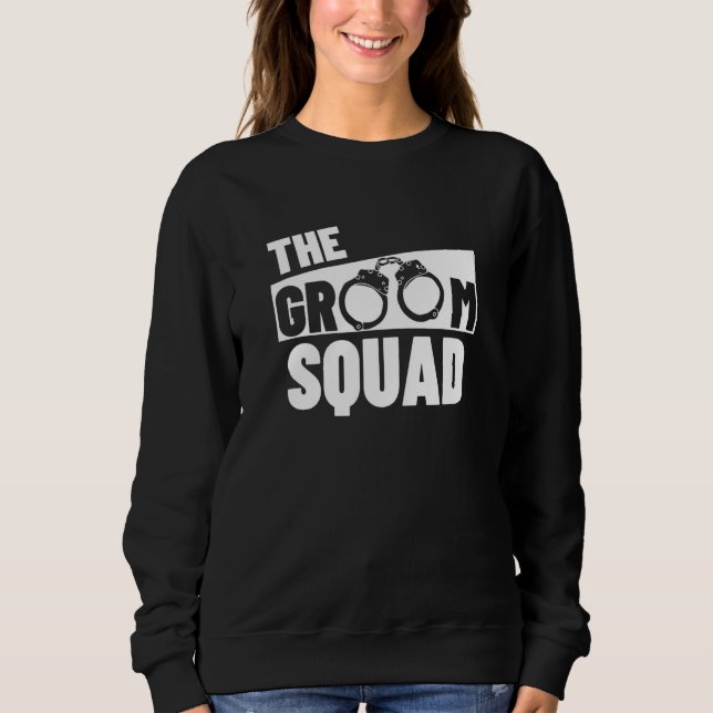 Brudgum Squad Bröllop Bröllopsfest Bäst Man Sängvä T Shirt (Framsida)