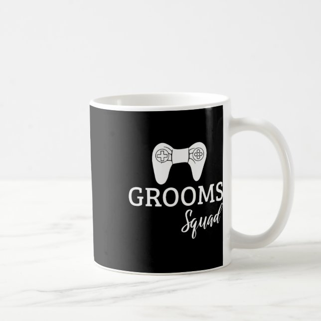 Brudgum Squad Bröllop Sängkammarnatt Bröllopsfest  Kaffemugg (Höger)
