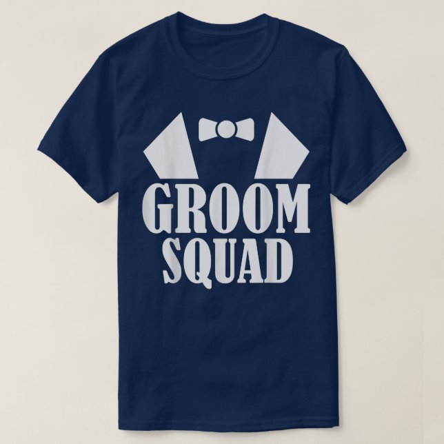 Brudgum Squad Bröllop Sängvätning Bröllop Äktenska T Shirt (Design framsida)