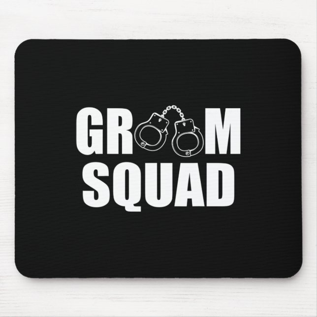 Brudgum Squad Brudgummar Ring Bröllop Sängkammare  Musmatta (Framsidan)