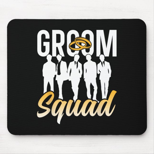 Brudgum Squad Party Citat Bachelor Bröllop 1  Musmatta (Framsidan)