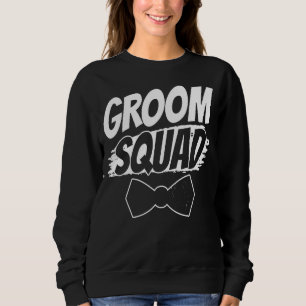Brudgum Squad Party Citat Bachelor Bröllop T Shirt