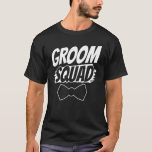 Brudgum Squad Party Citat Bachelor Bröllop T Shirt