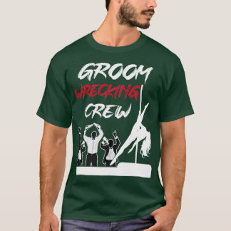 Brudgum Squad Sängkammarparty Drickande Besättning T Shirt