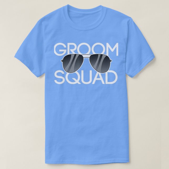 Brudgum Squad Solglasögon Bröllop Svärmannafest 2 T Shirt (Design framsida)