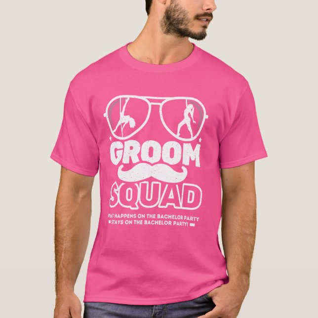 Brudgum Squad Svärmannafest, Möhippa Brudgumsfeste T Shirt (Framsida)