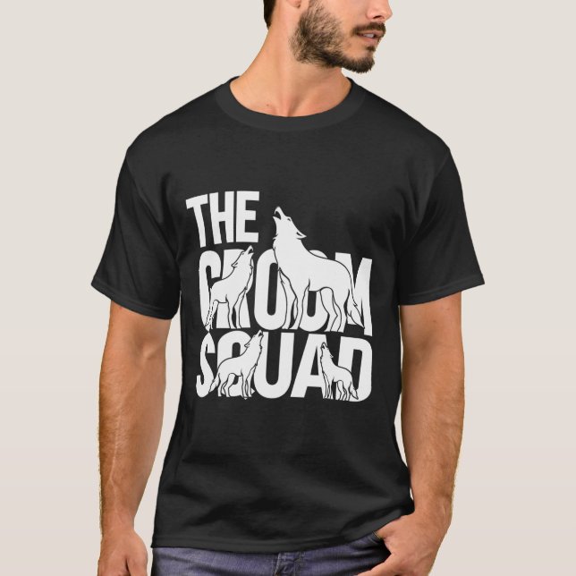 Brudgum Squad Wolfpack 3  T Shirt (Framsida)