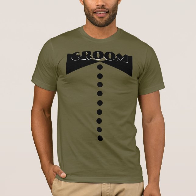 Brudgum T-shirt - - (Framsida)