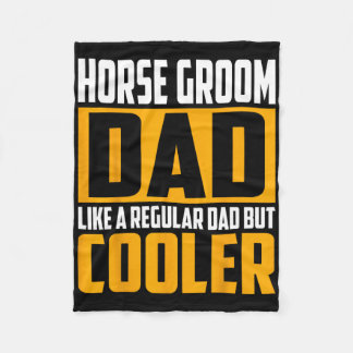 Brudgum till häst - som en vanlig pappa men cool fleecefilt