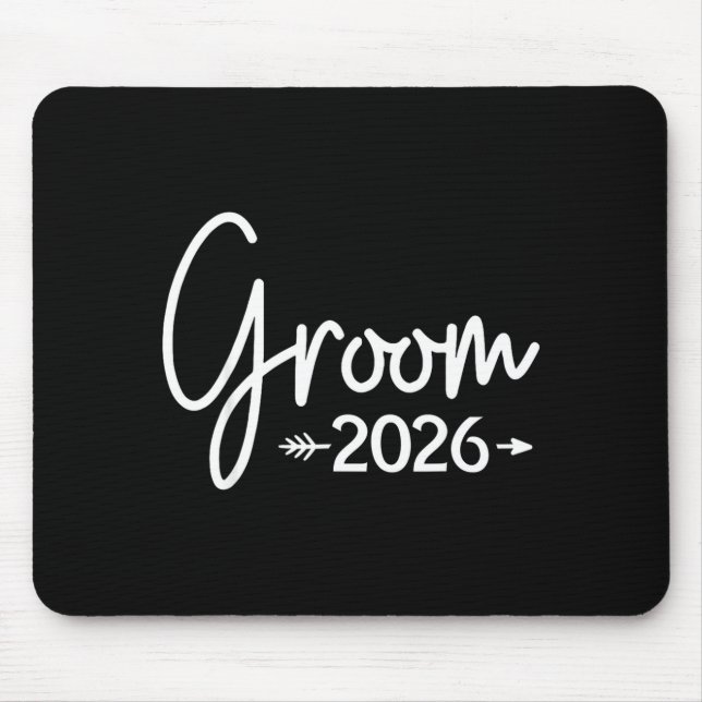 Brudgumme är 2026 gift bröllop brudpartaj musmatta (Framsidan)