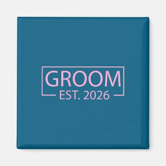 Brudgummen är 2026 gift bröllop engagemang som för magnet (Framsidan)