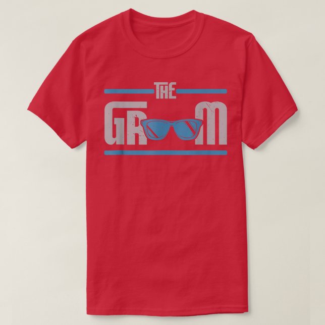Brudgummen Engagerar Sig Bröllop Svägerskor Frieri T Shirt (Design framsida)