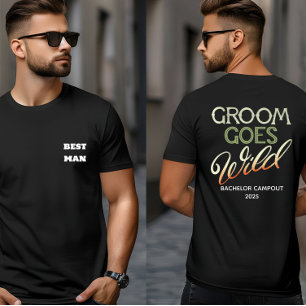 Brudgummen går bärsärk Bachelorfest T Shirt