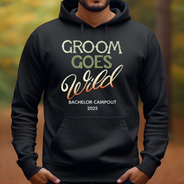 Brudgummen går bärsärkagång Sventruppsefterfest Hoodie (Skapare uppladdad)