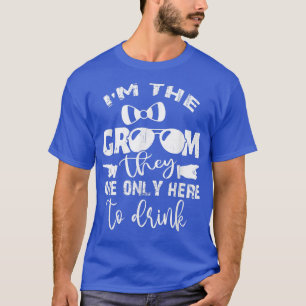 Brudgummen Ungkarl Förser Fest Bröllop Roligt Vi T Shirt