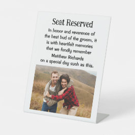 Brudgummens Bästa Kompis Bröllopsminnesplakett sky