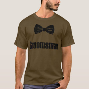 Brudgummens bästa man, roliga matchande herrar för t shirt