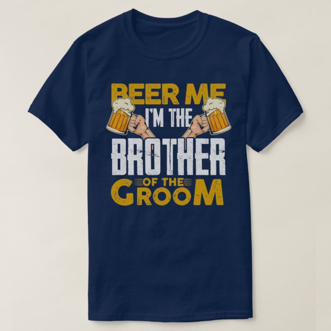 Brudgummens bror skålar t shirt (Design framsida)