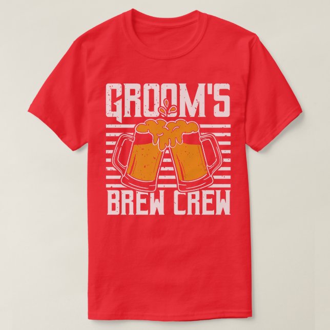 Brudgummens bryggarkompis, Spenarparty  T Shirt (Design framsida)