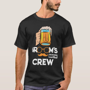 Brudgummens bryggarkompisar sällskap för herrarna t shirt