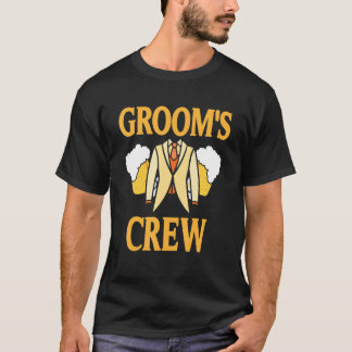 Brudgummens Crew Retro Coola Svägerskap Designs Pr T Shirt