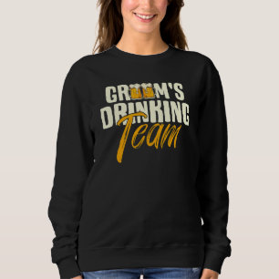 Brudgummens Drickande Lag Svinfest Bröllop T Shirt