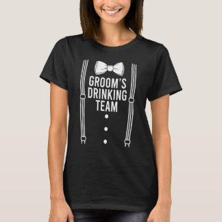 Brudgummens Dricksteam Engagerade Sig i Sängledsba T Shirt