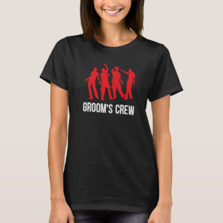 Brudgummens Drinkande Sällskap Svägerska Party Sta T Shirt
