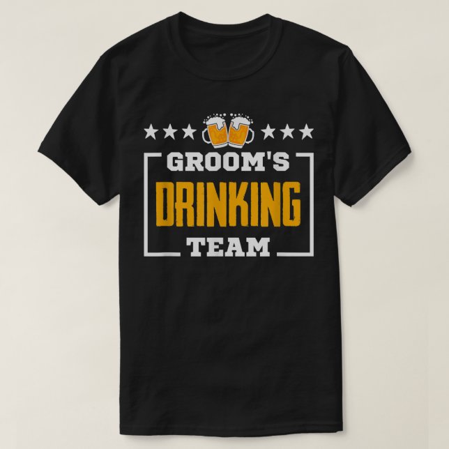 Brudgummens drinklag, Svärtning  T Shirt (Design framsida)