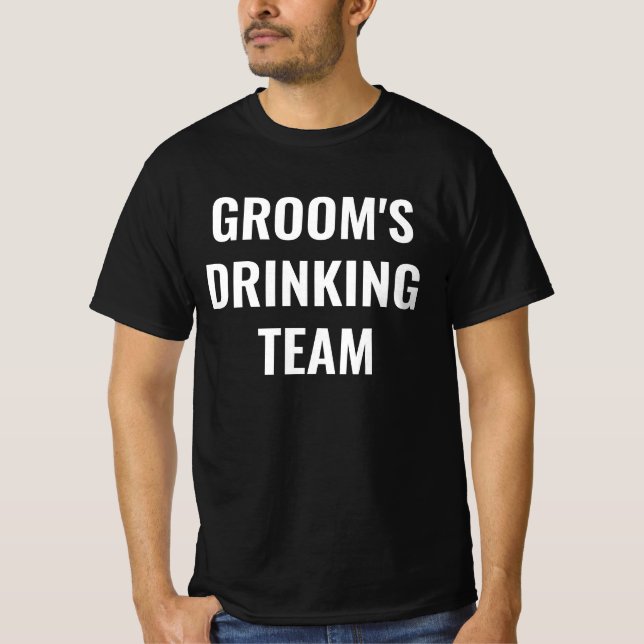 BRUDGUMMENS DRINKLAG T-Shirt – Rolig Sängkammare (Framsida)