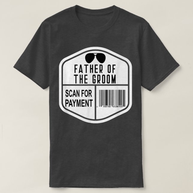 Brudgummens fader familjefest repetition far t shirt (Design framsida)